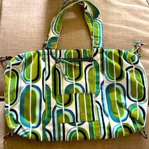 Cotton vintage looking handbag purse